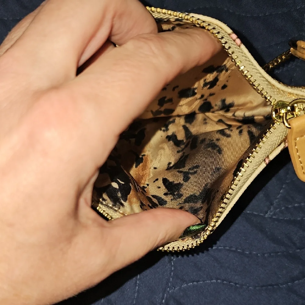 Sharif Original By Sharif 1827 Soft Hobo Bag & Pouch Clean Animal Print Interior